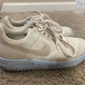 Nike Beige and White Sneakers